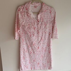 Stylish orange and white Polka Dot Mini Dress